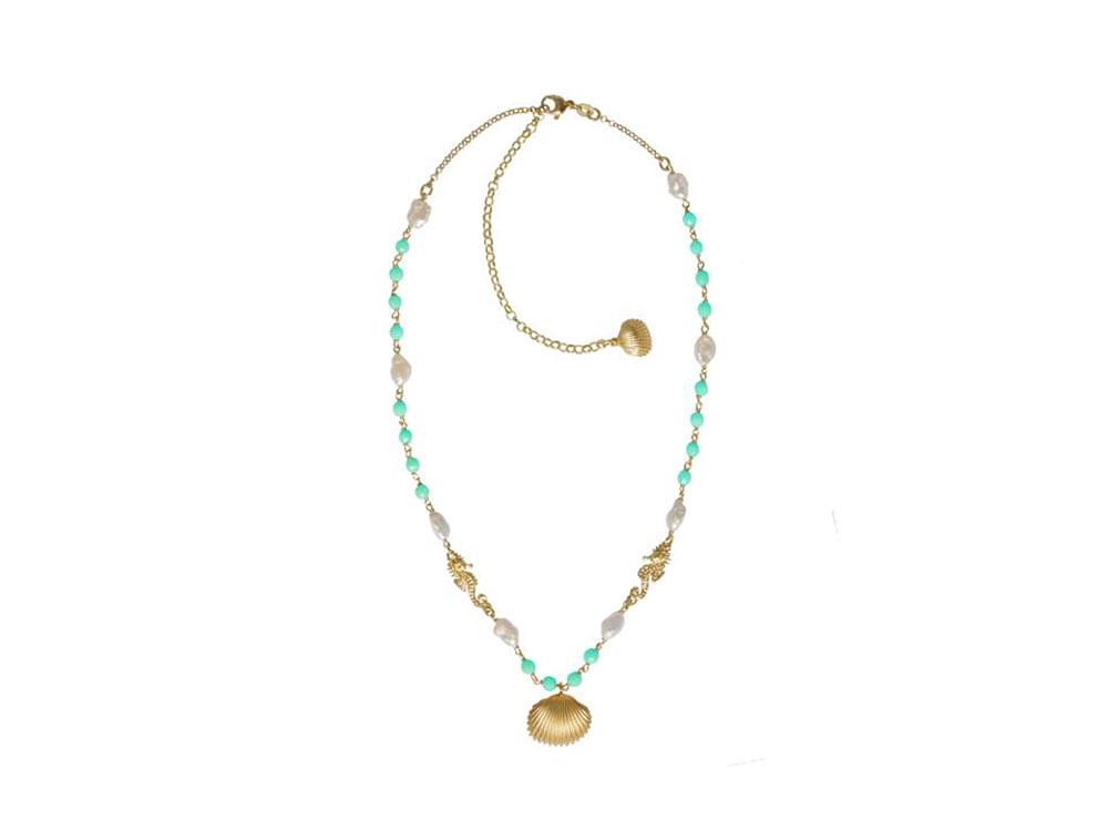 Mineral Necklace - A pretty, sea green necklace